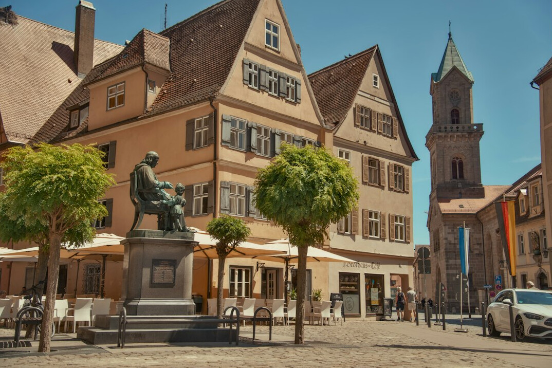 old german city streets