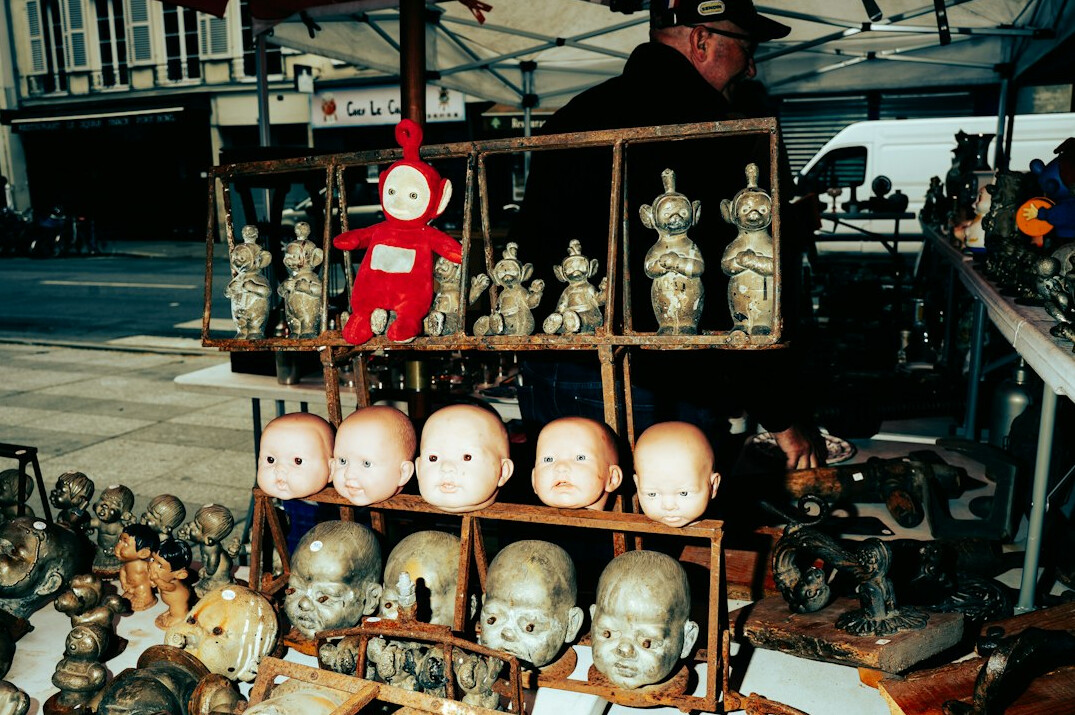 vintage market stall